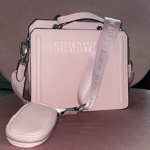 Steve Madden Light Pink Crossbody Bag with Pouch
